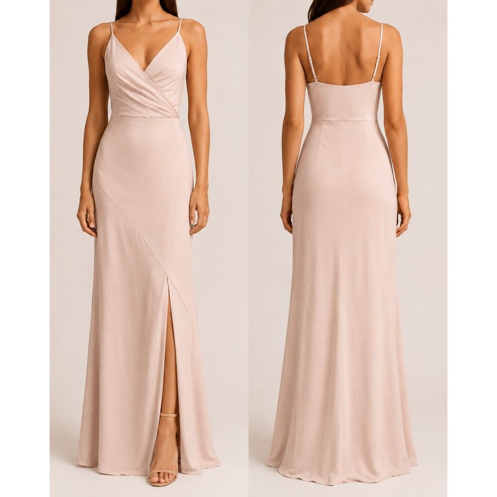 C/MEO Collective Size Small Blush Pink Shell Color "No Less Gown" Maxi Dress NWT